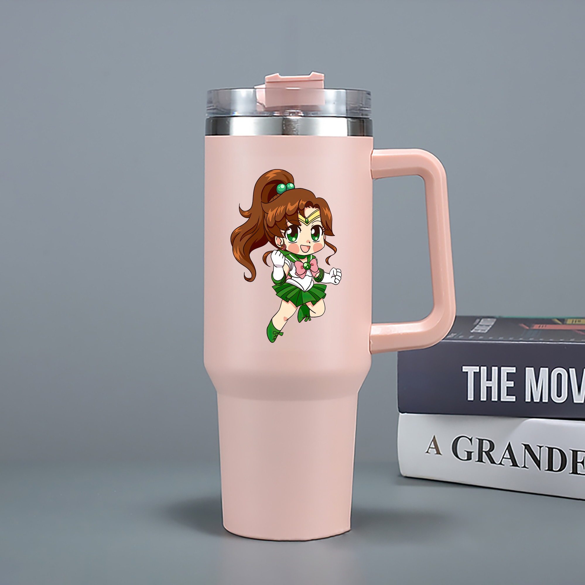 （画像用） 美少女戦士セーラームーン 木野 まこと きの まこと Sailor Moon Kino Makoto （セーラージュピター；Sailor Jupiter） 1200mL車用タンブラー（カラープリント）